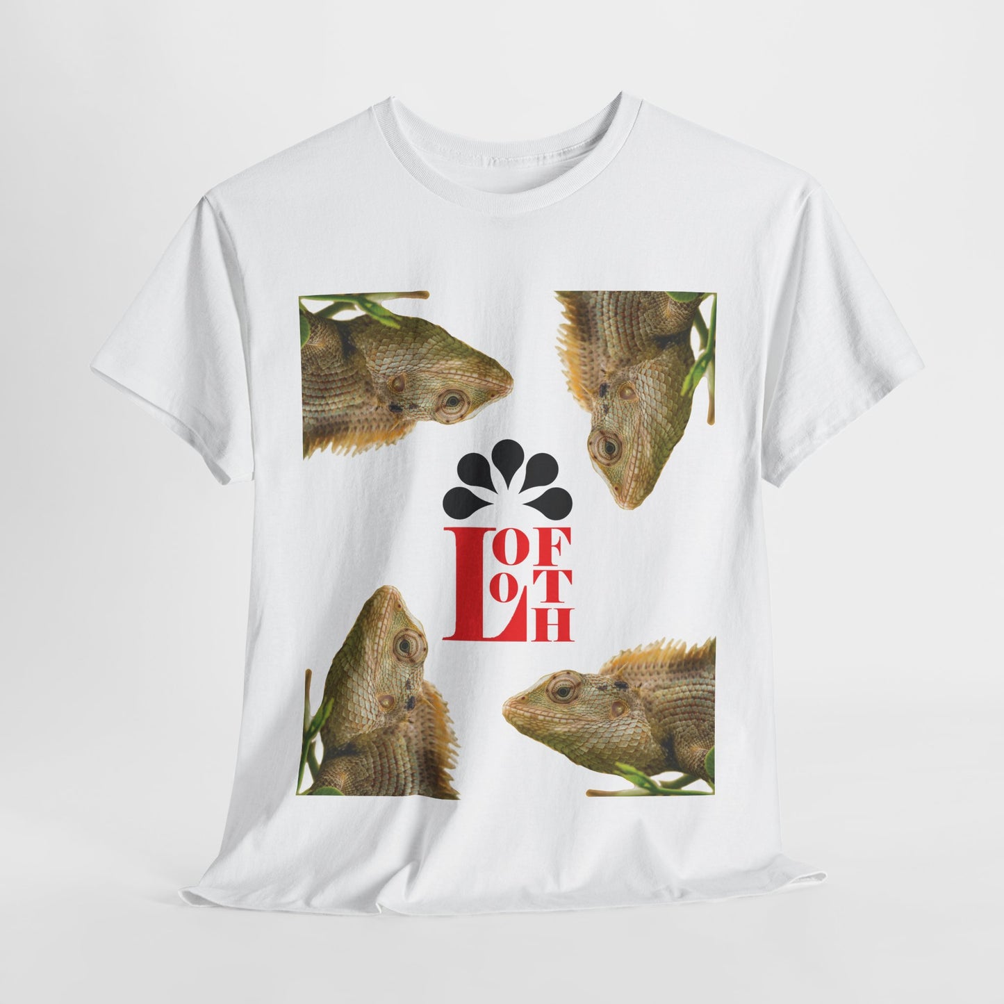 (M) Caméléon Flora Unisex Heavy Cotton Tee