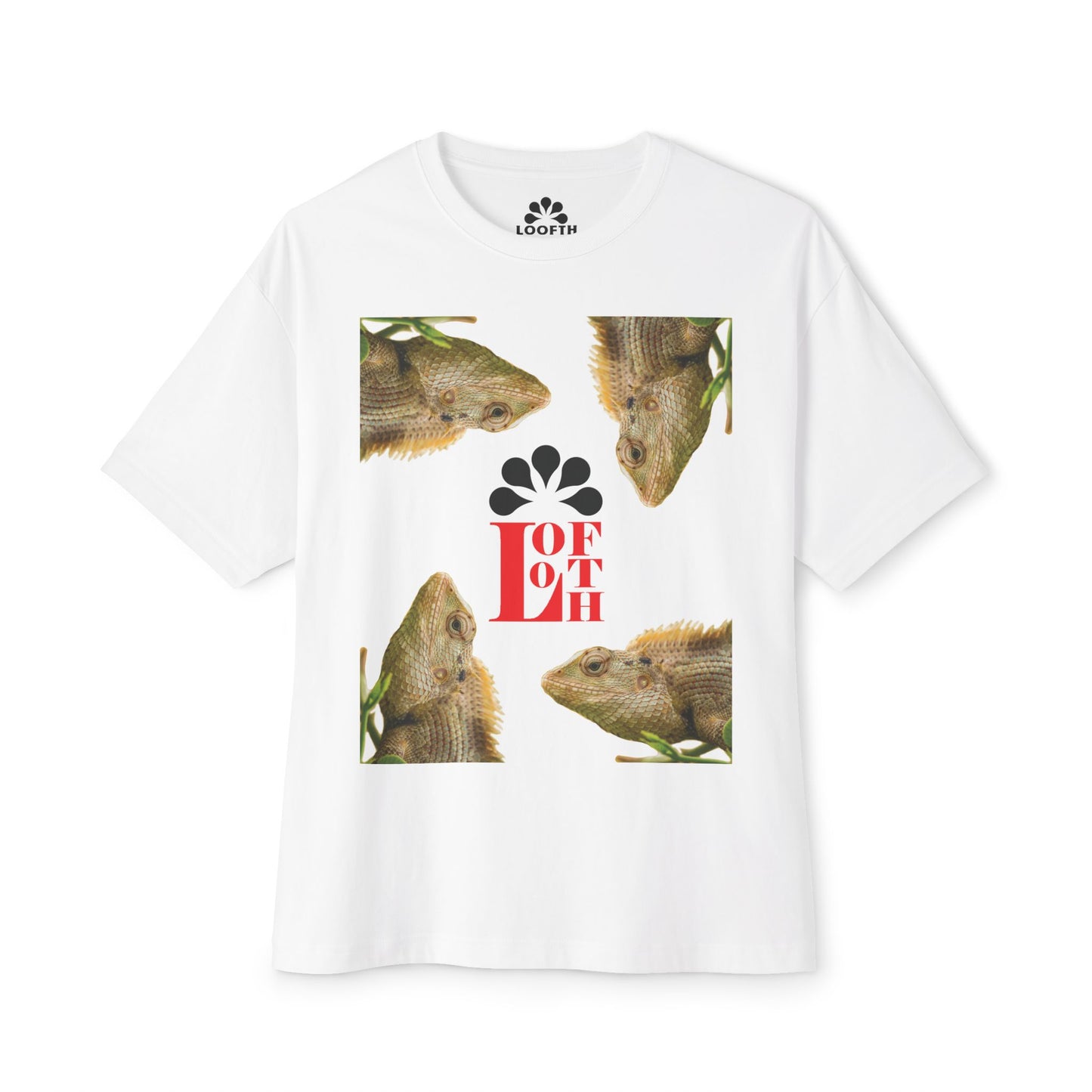(M) Caméléon Flora Unisex Oversized Boxy Tee