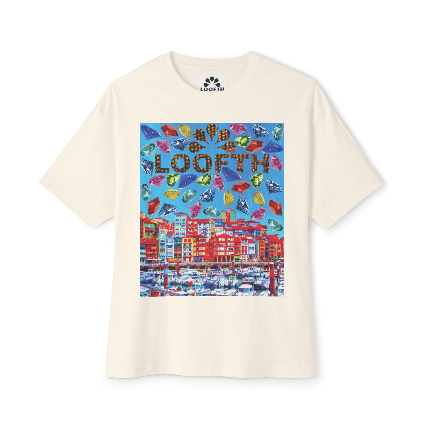 (M) Bijou Céleste Unisex Oversized Boxy Tee