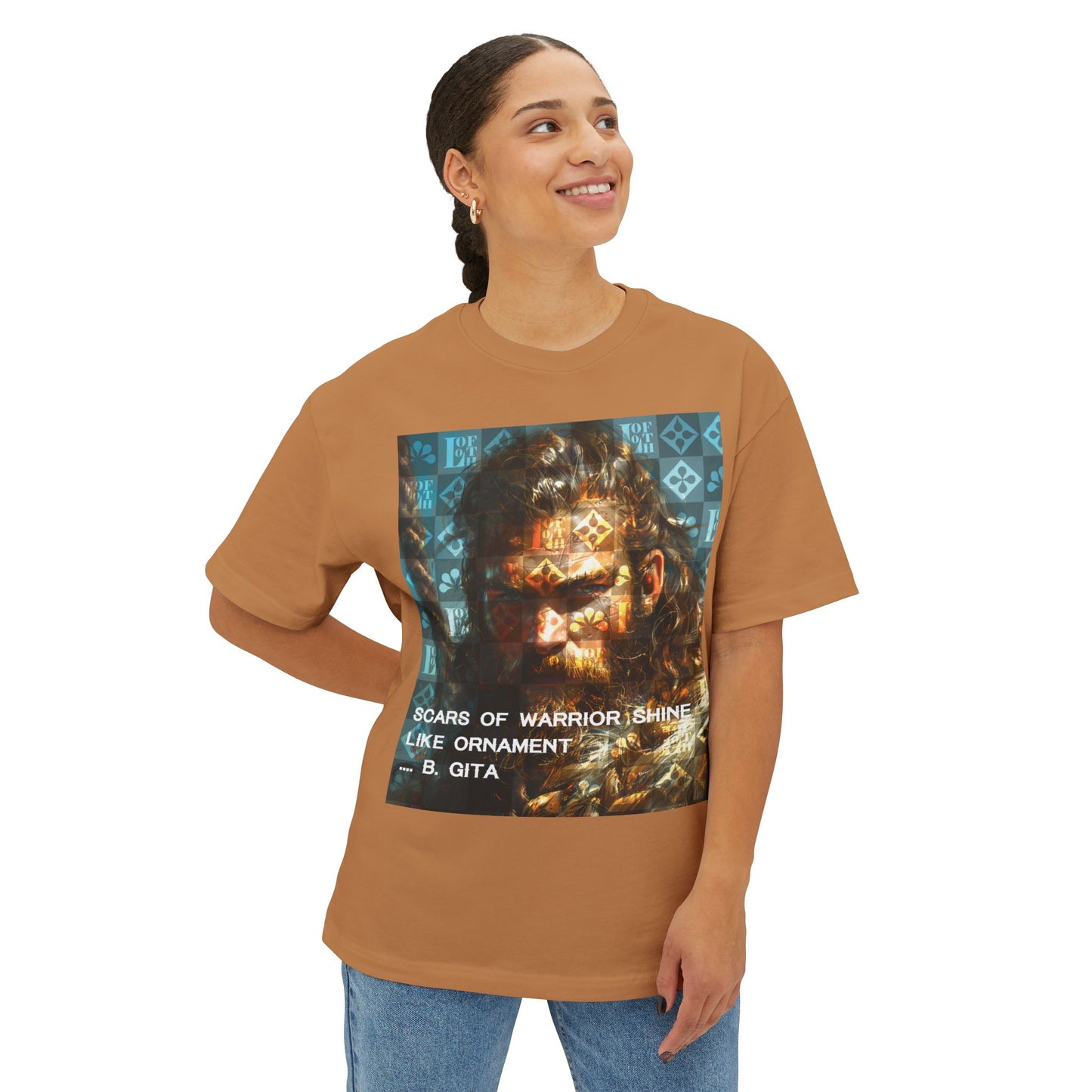 (F) Gita Guerrière Unisex Oversized Boxy Tee