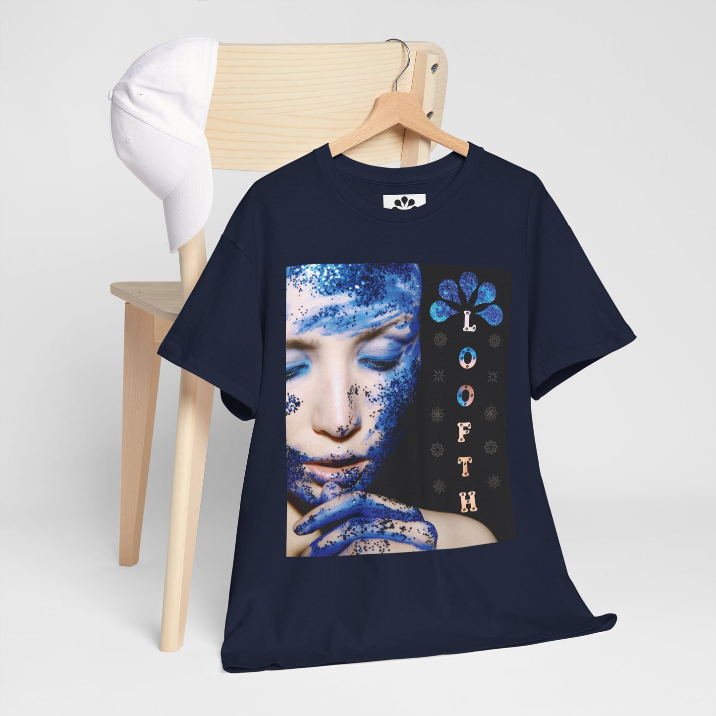 (F) Éclat Bleu Unisex Heavy Cotton Tee