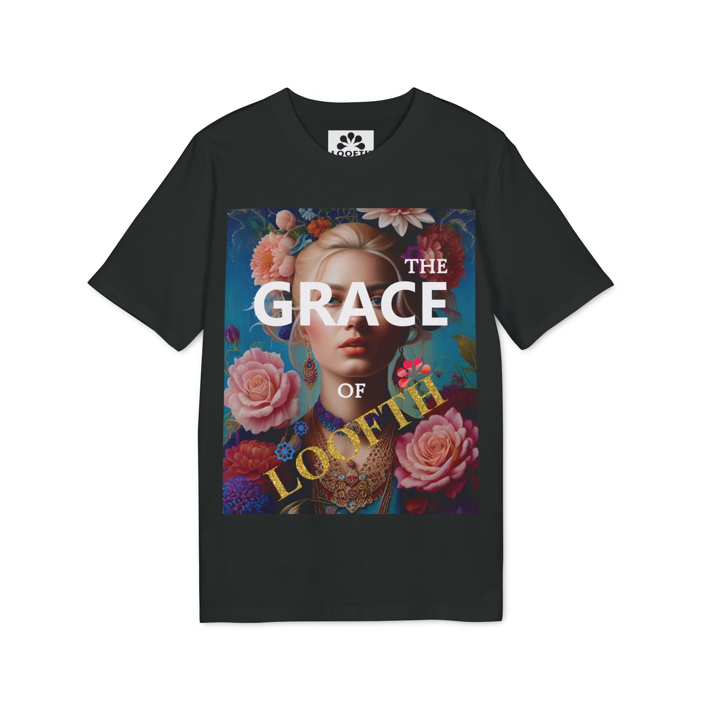 (F) Fleur de Grâce Unisex Organic Combed Cotton Medium Fit T-shirt