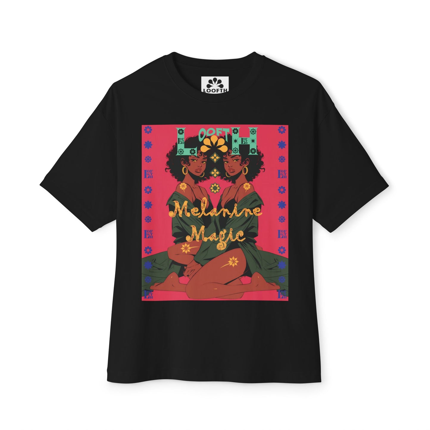 (F) Magie Ébène Unisex Oversized Boxy Tee