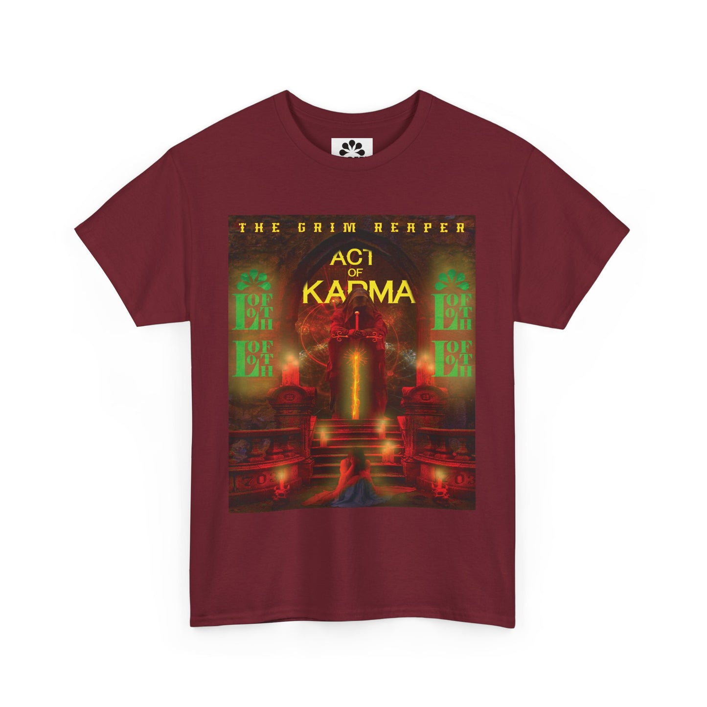 (M) Karma Rouge Unisex Heavy Cotton T-Shirt