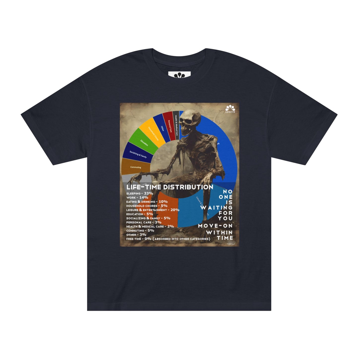 (F) Crâne Vivace Unisex Organic Combed Cotton Medium Fit T-shirt