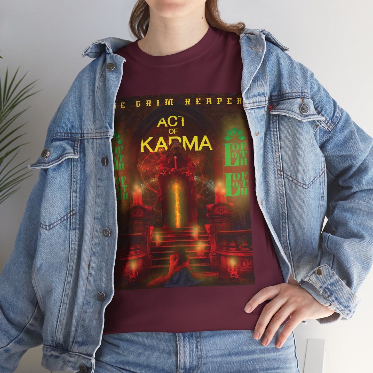 (F) Karma Rouge Heavy Cotton Tee