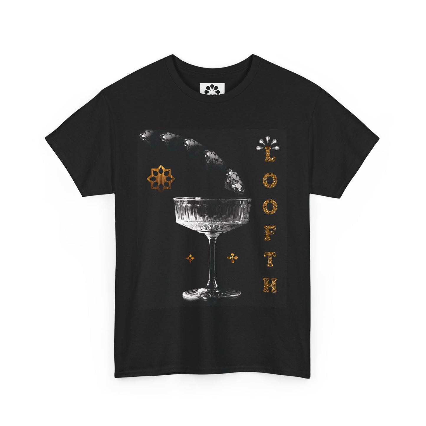 (M) Cristal Noir Unisex Heavy Cotton Tee