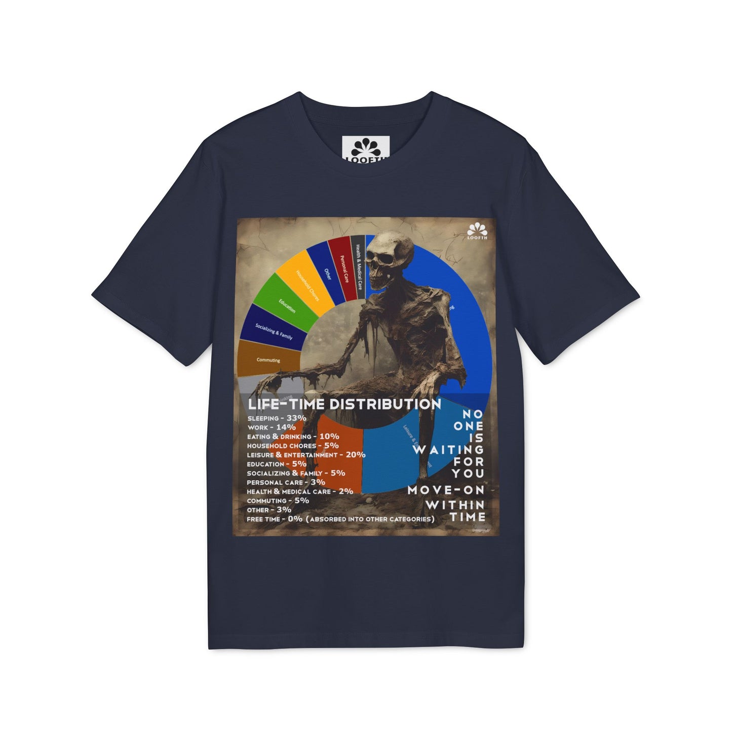 (F) Crâne Vivace Unisex Organic Combed Cotton Medium Fit T-shirt