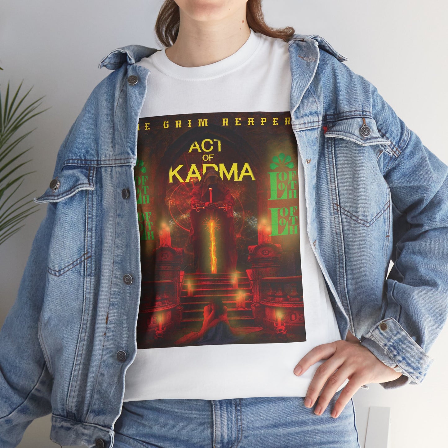 (F) Karma Rouge Heavy Cotton Tee