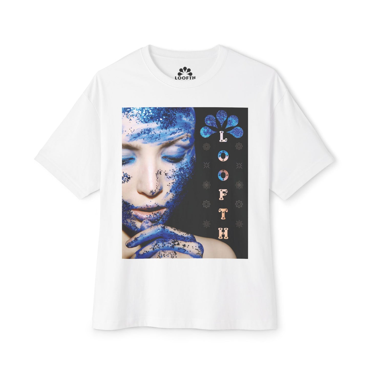 (F) Éclat Bleu Unisex Oversized Boxy Tee