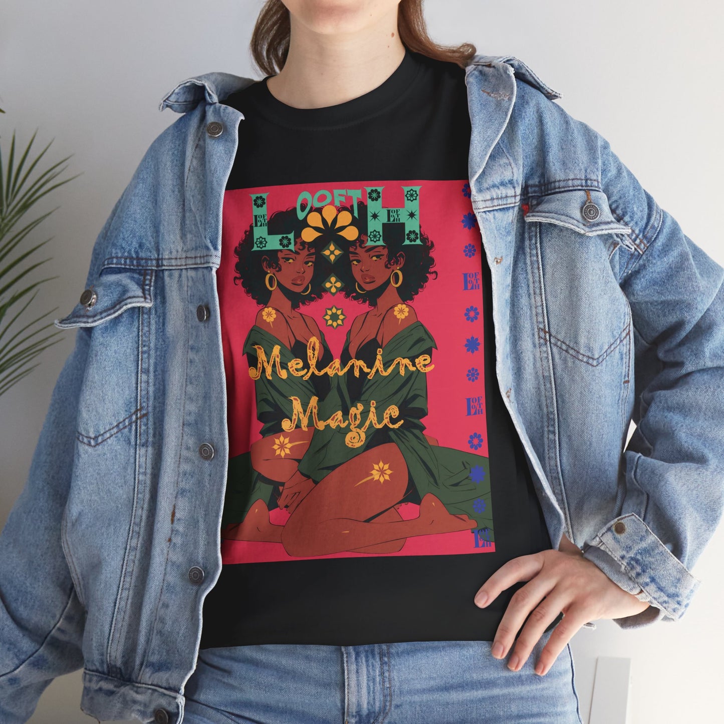 (F) Magie Ébène Unisex Heavy Cotton Tee