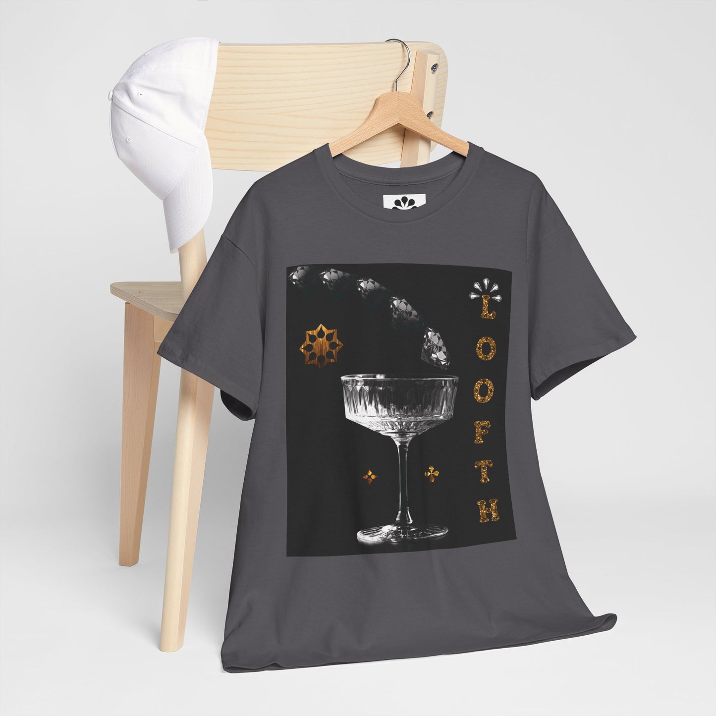 (M) Cristal Noir Unisex Heavy Cotton Tee