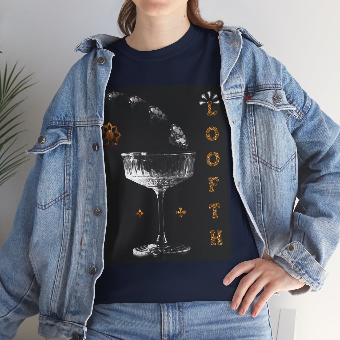 (M) Cristal Noir Unisex Heavy Cotton Tee