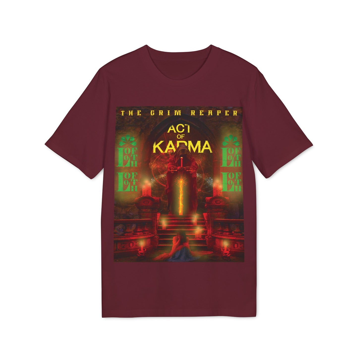 (F) Karma Rouge Unisex Organic Combed Cotton Medium Fit T-shirt