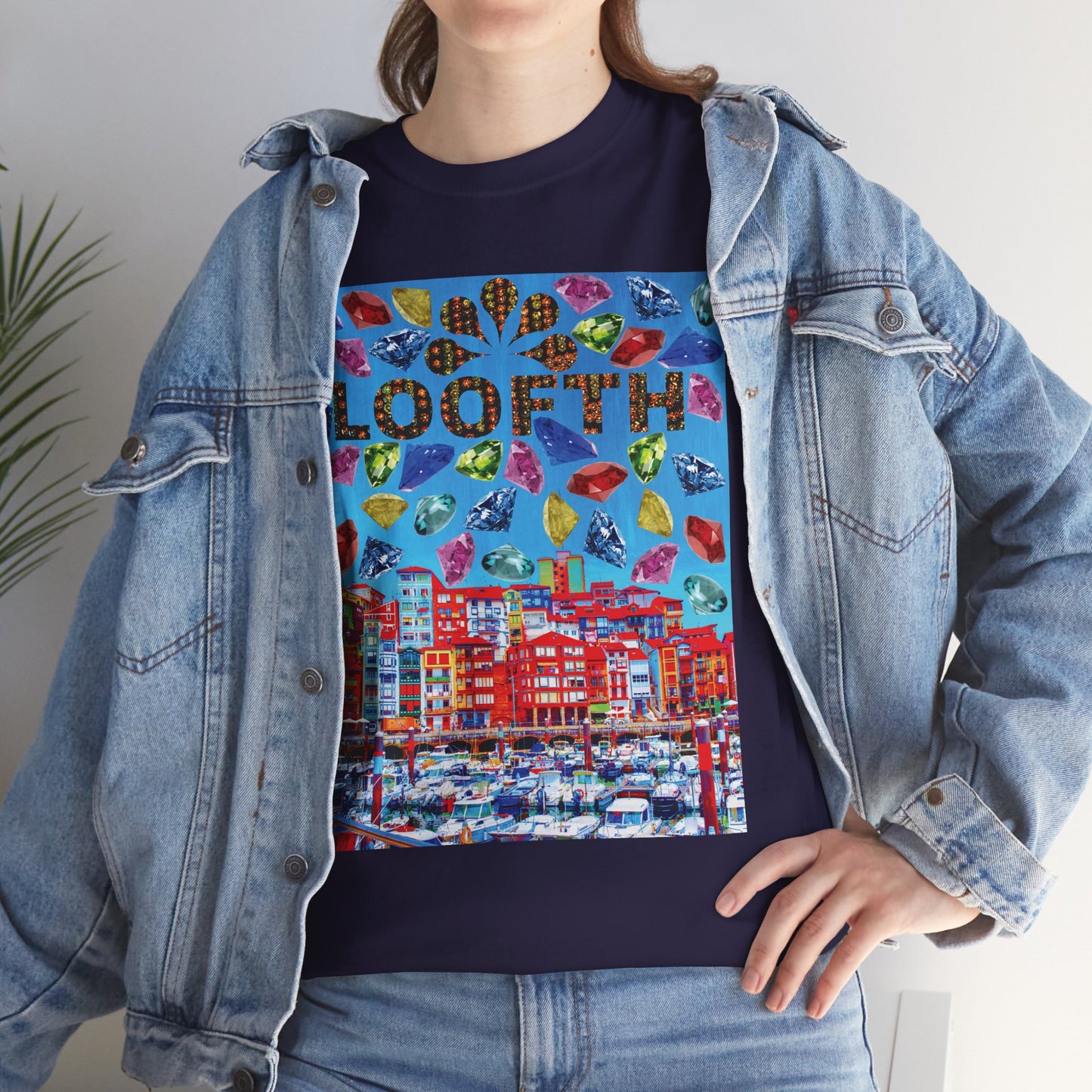 (F) Bijou Céleste Unisex Heavy Cotton Tee
