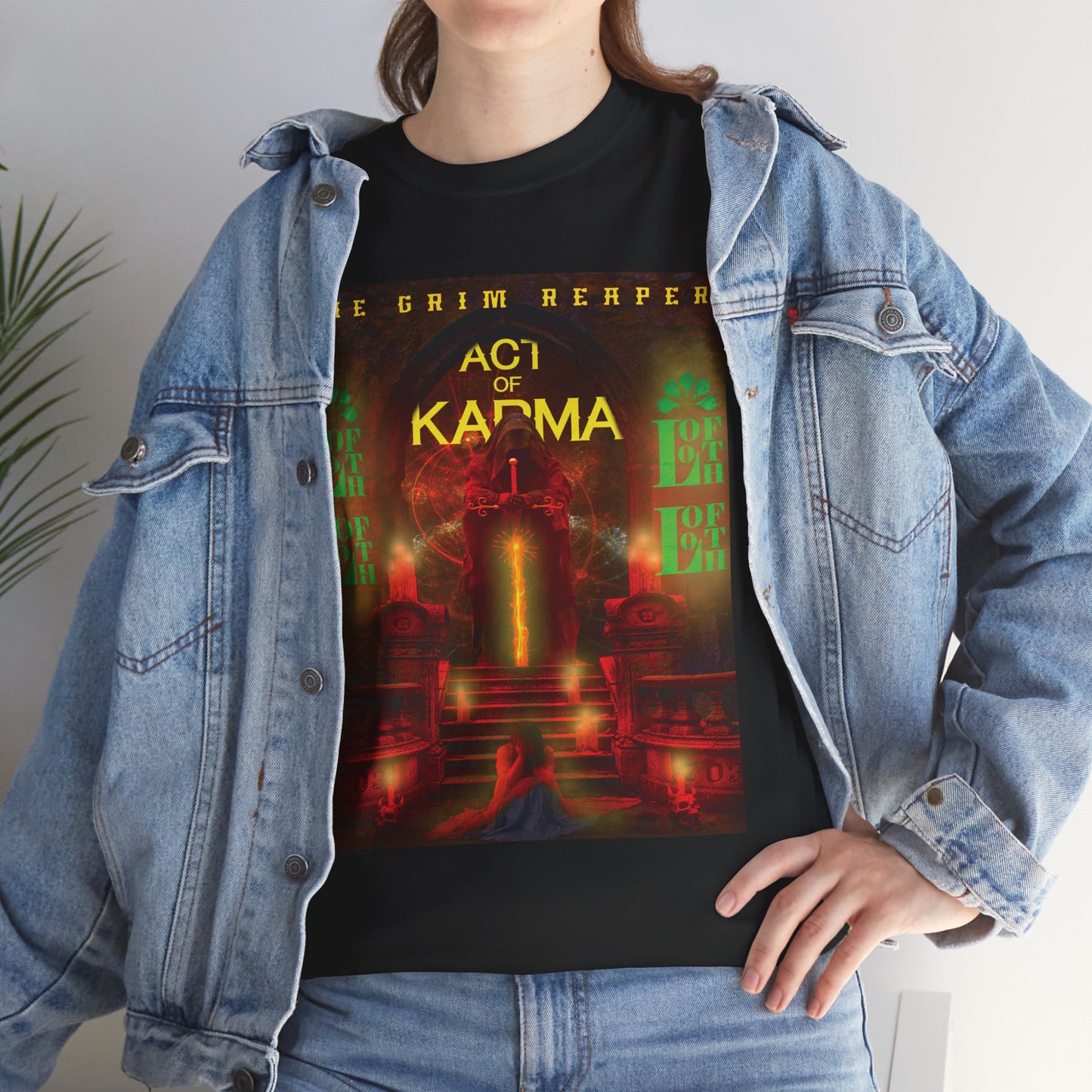 (F) Karma Rouge Heavy Cotton Tee