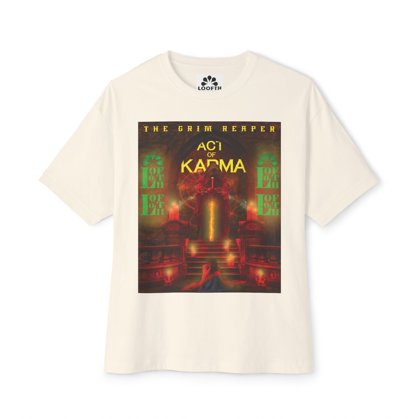 (M) Karma Rouge Unisex Oversized Boxy Tee