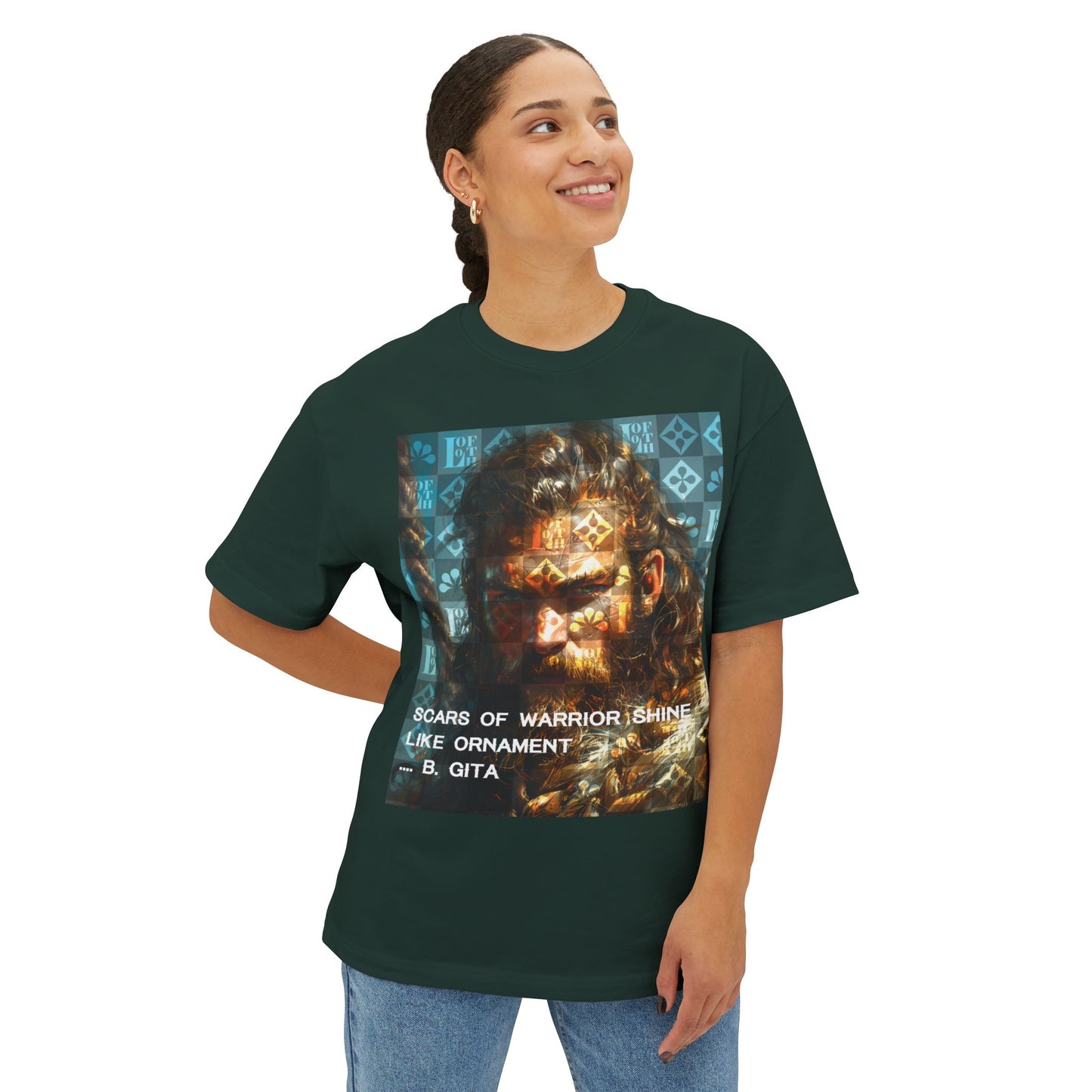 (F) Gita Guerrière Unisex Oversized Boxy Tee