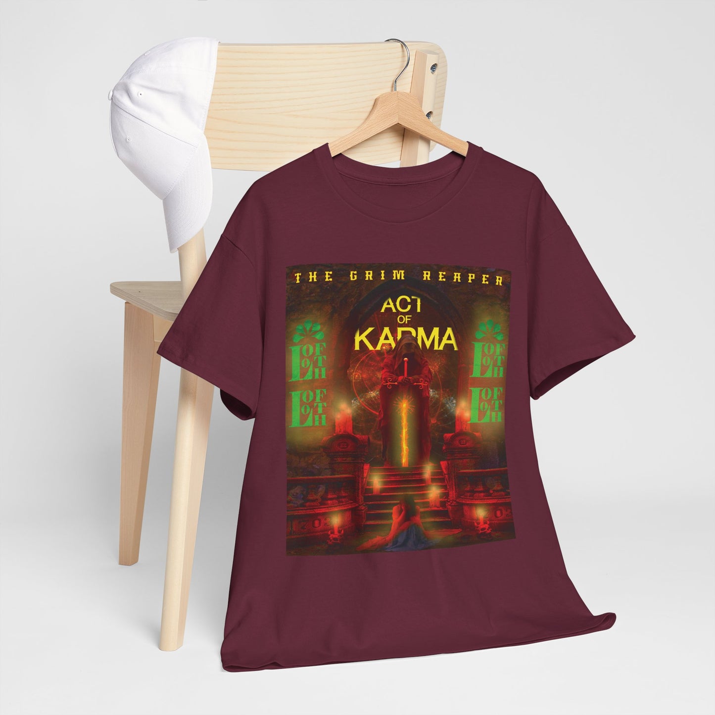 (F) Karma Rouge Heavy Cotton Tee