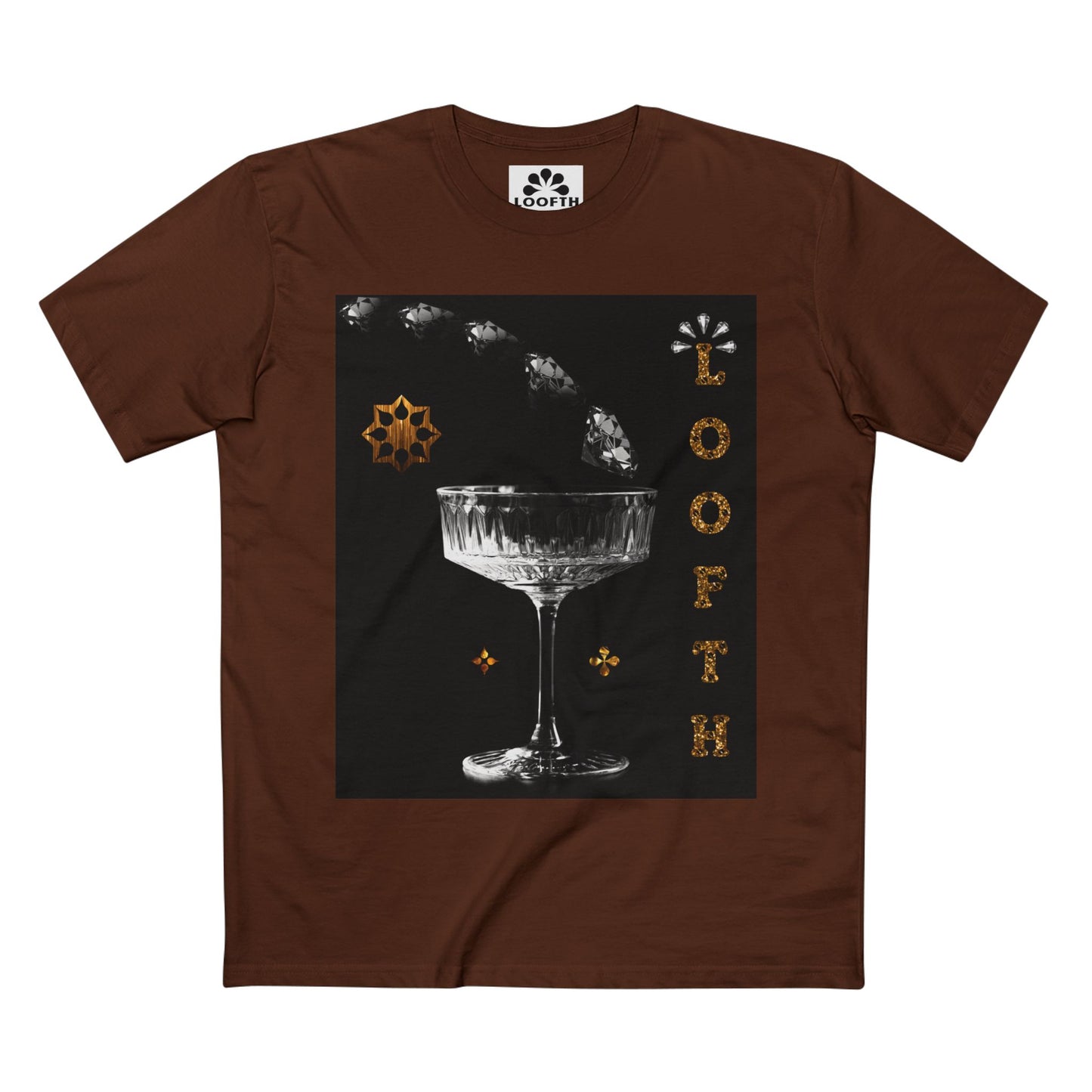 (M) Cristal Noir Adult Staple T-Shirt