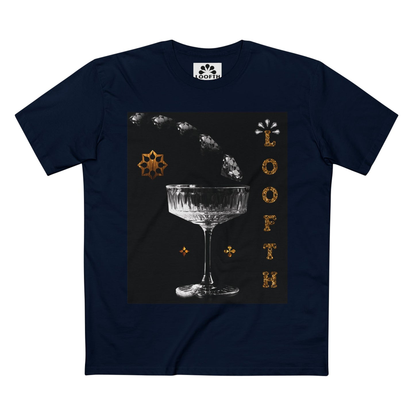 (M) Cristal Noir Adult Staple T-Shirt