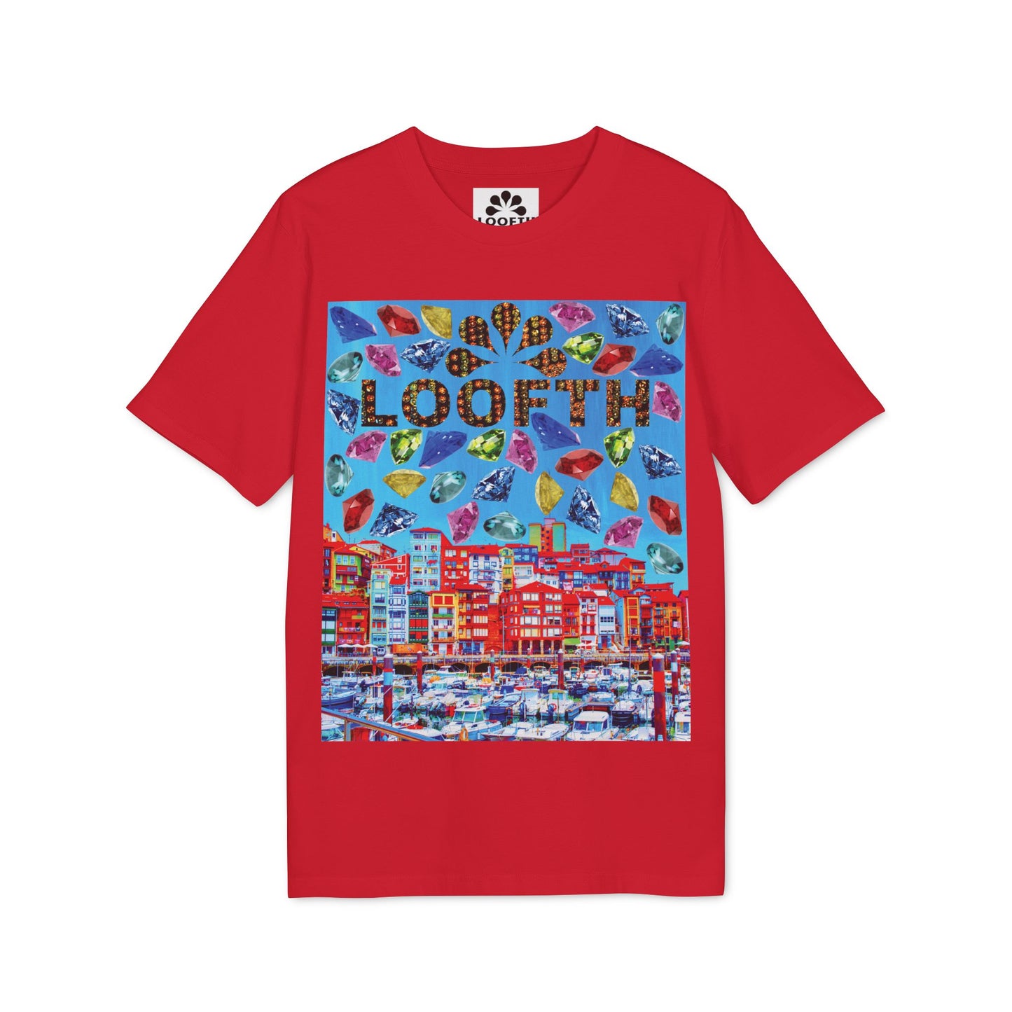 (F) Bijou Céleste Unisex Organic Combed Cotton Medium Fit T-shirt