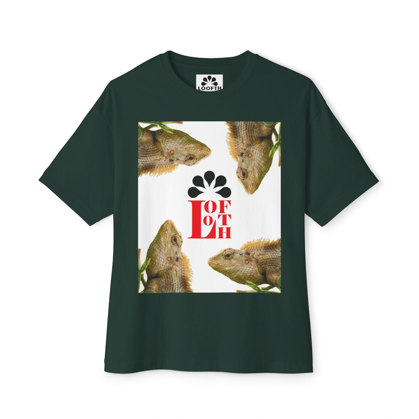 (M) Caméléon Flora Unisex Oversized Boxy Tee