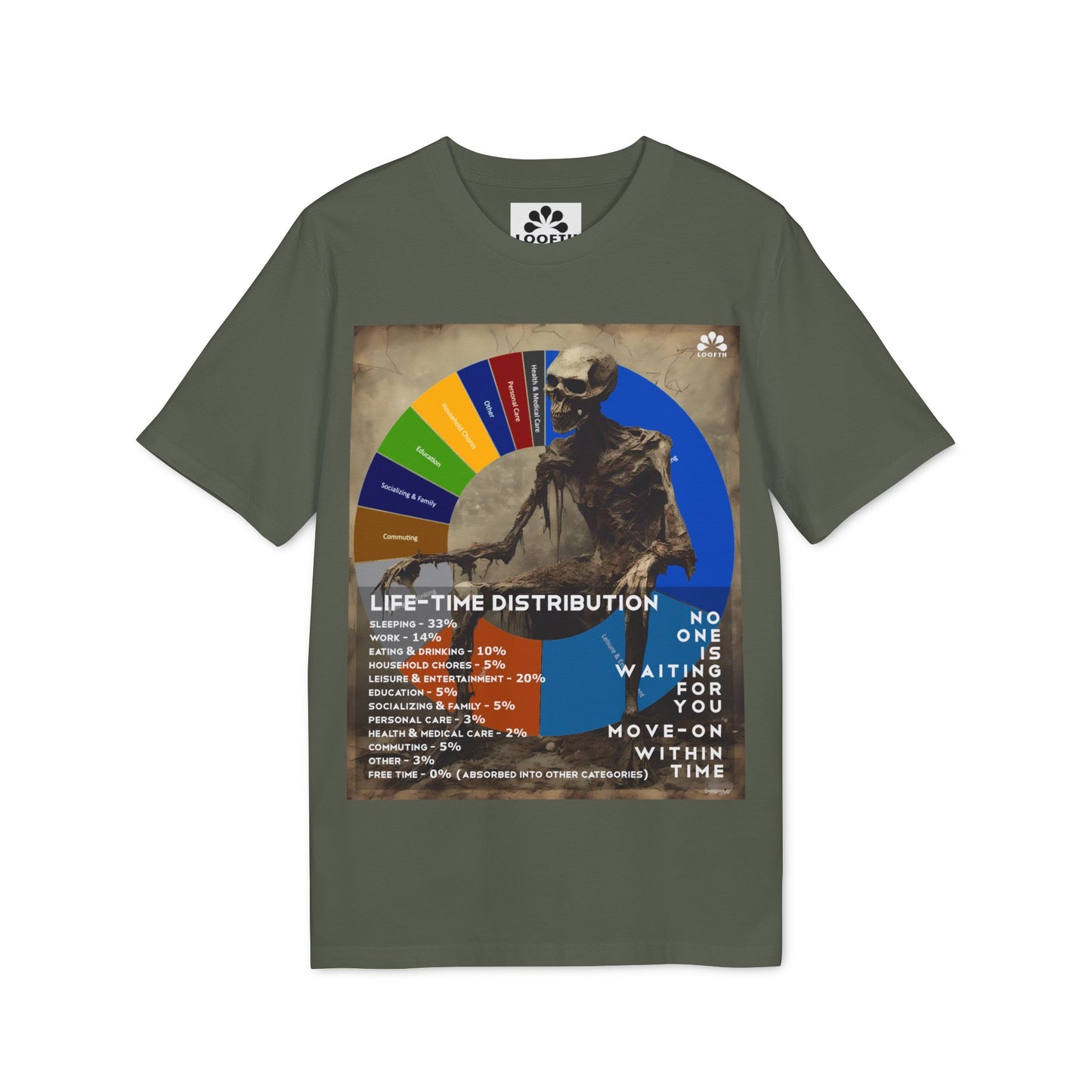 (F) Crâne Vivace Unisex Organic Combed Cotton Medium Fit T-shirt