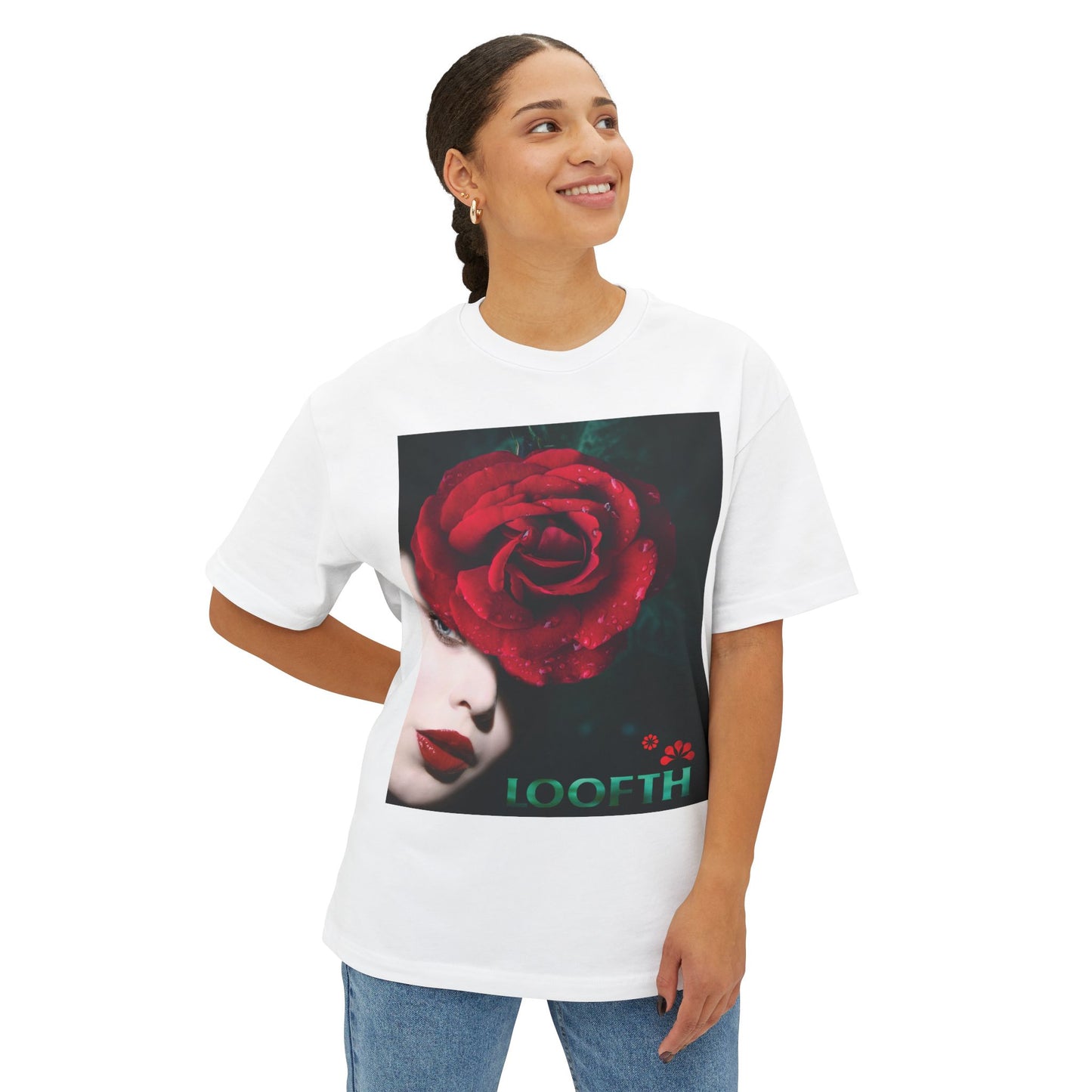 (F) Rosé de Mystique Unisex Oversized Boxy Tee