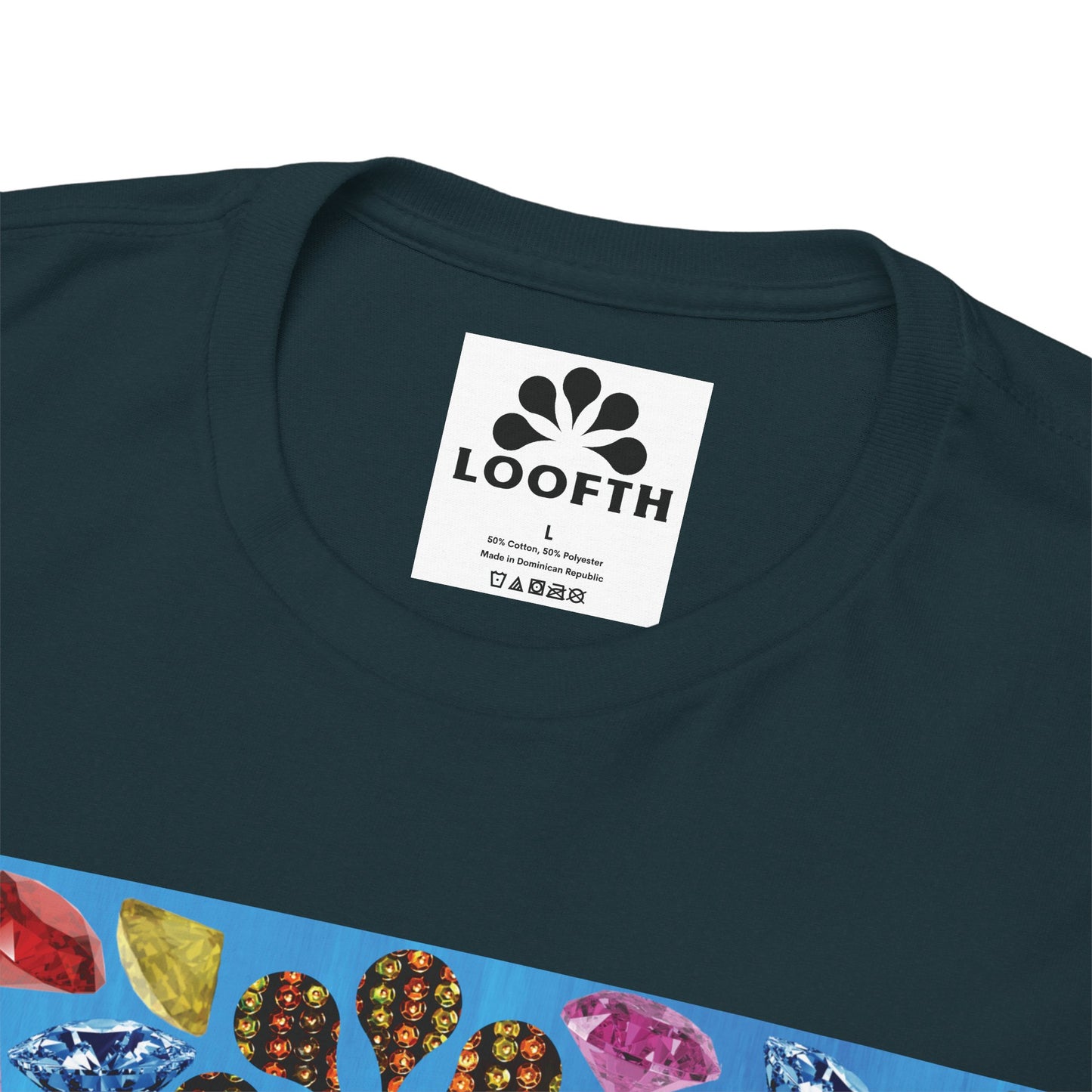 (F) Bijou Céleste Unisex Heavy Cotton Tee
