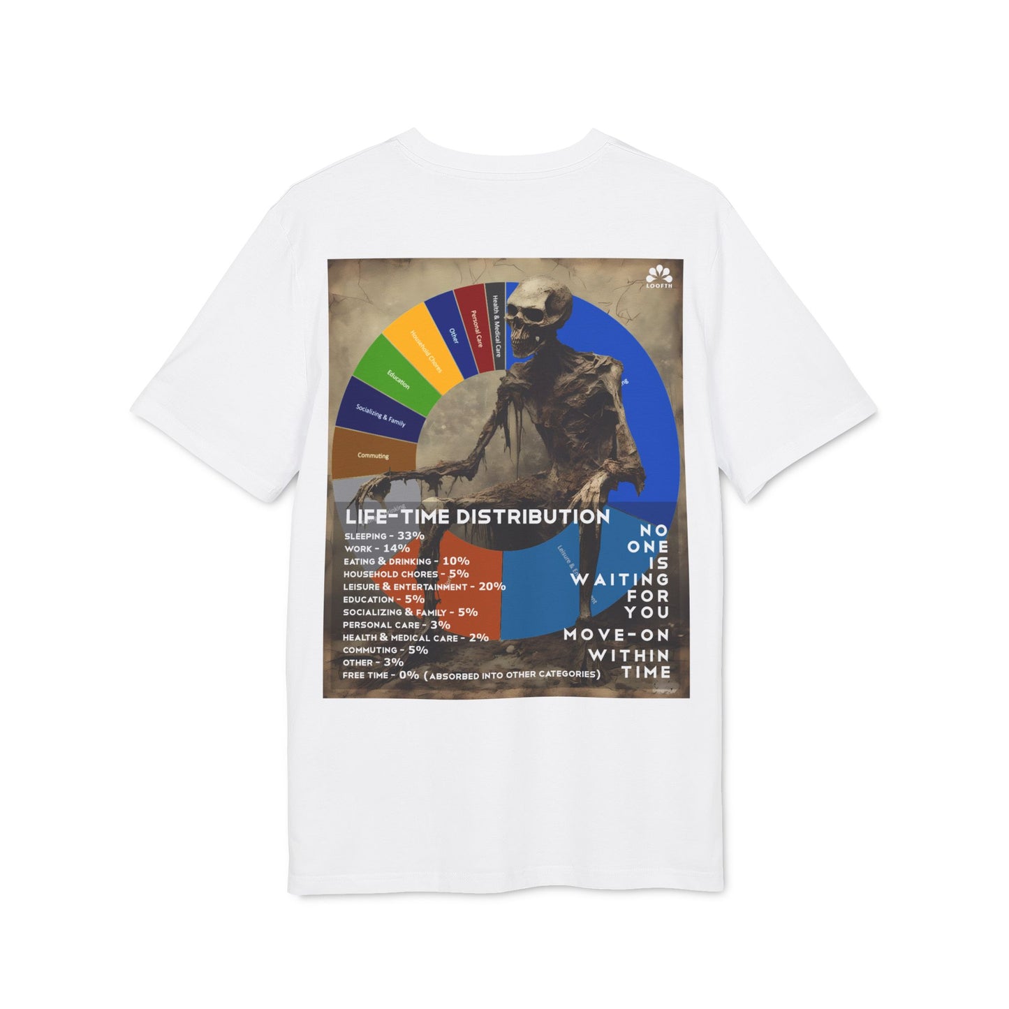 (F) Crâne Vivace Unisex Organic Combed Cotton Medium Fit T-shirt