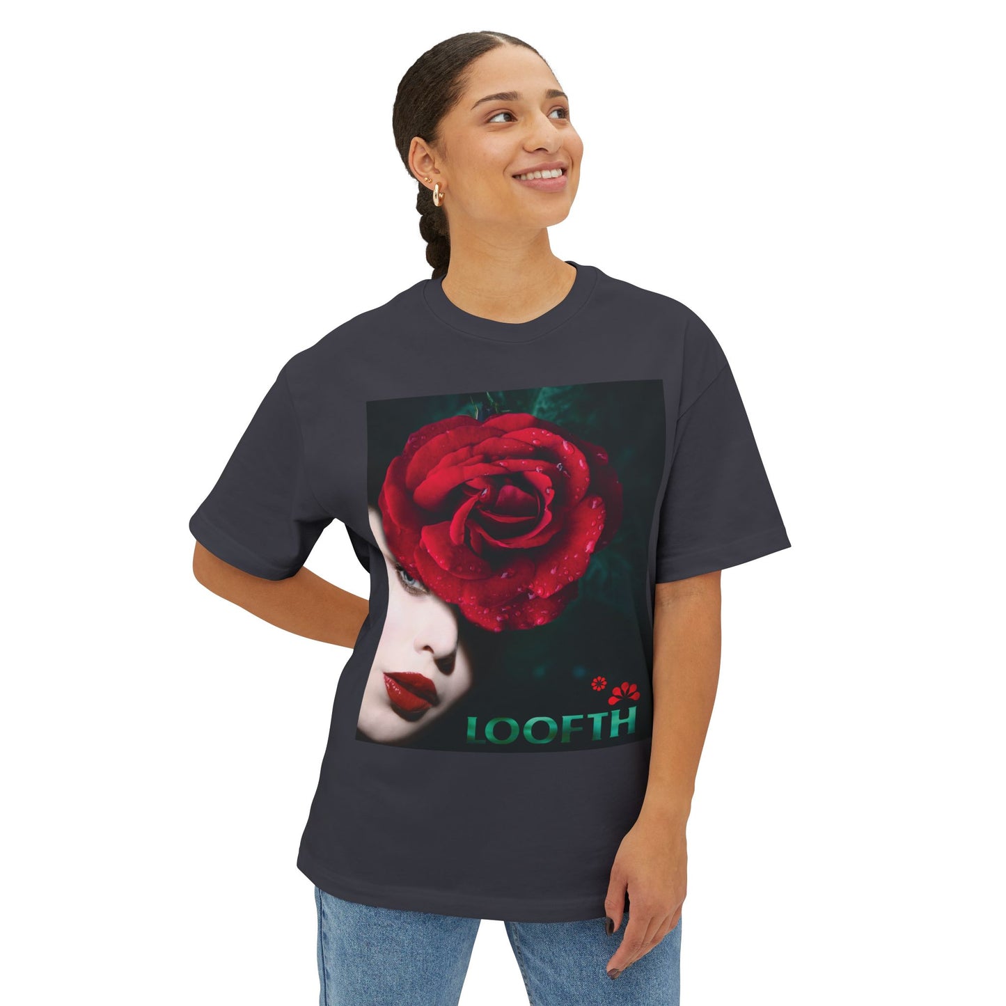 (F) Rosé de Mystique Unisex Oversized Boxy Tee