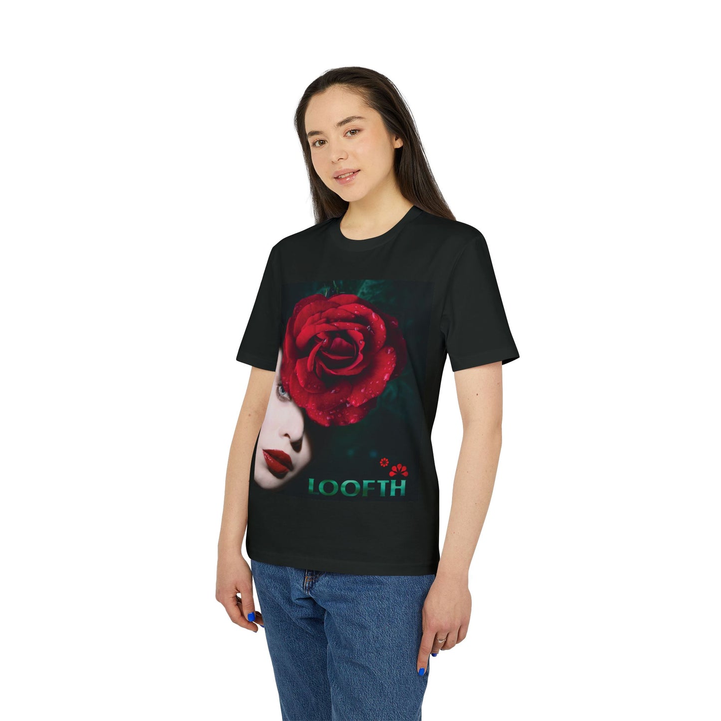 (F) Rosé de Mystique Unisex Organic Combed Cotton Medium Fit T-shirt