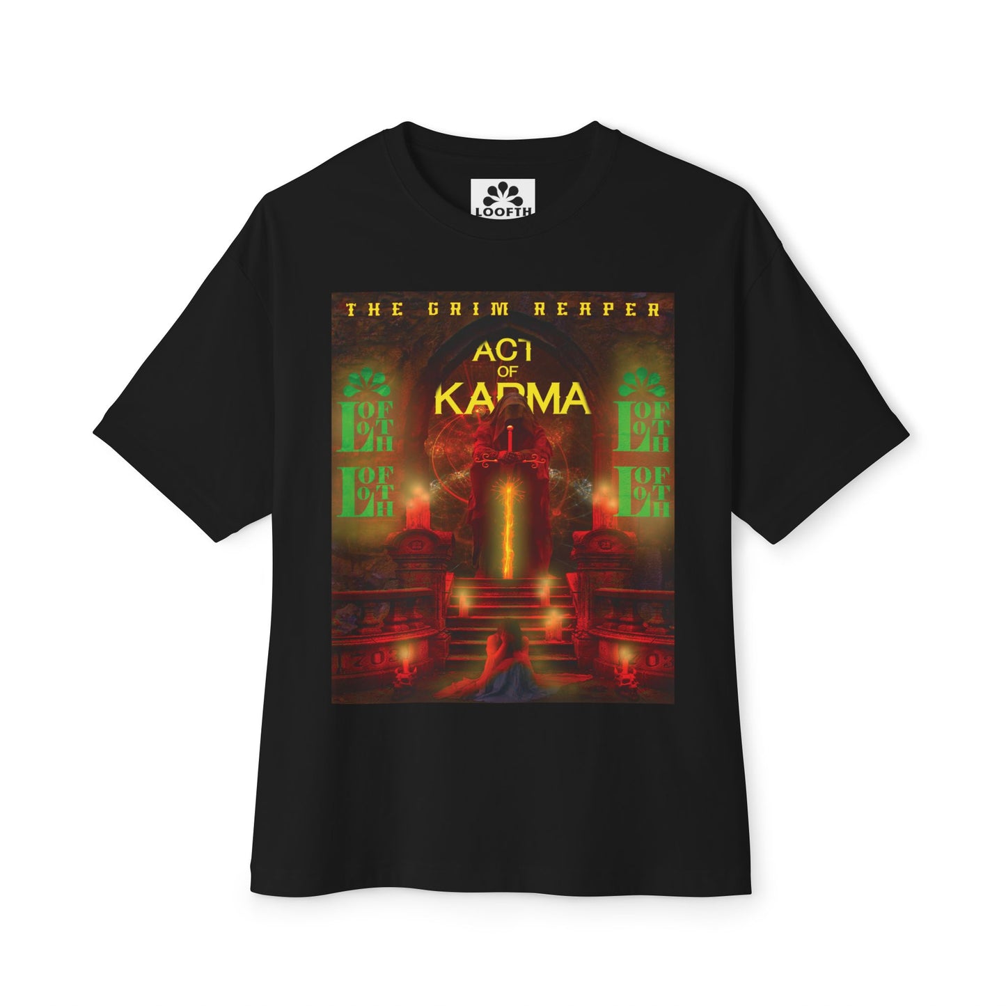 (M) Karma Rouge Unisex Oversized Boxy Tee