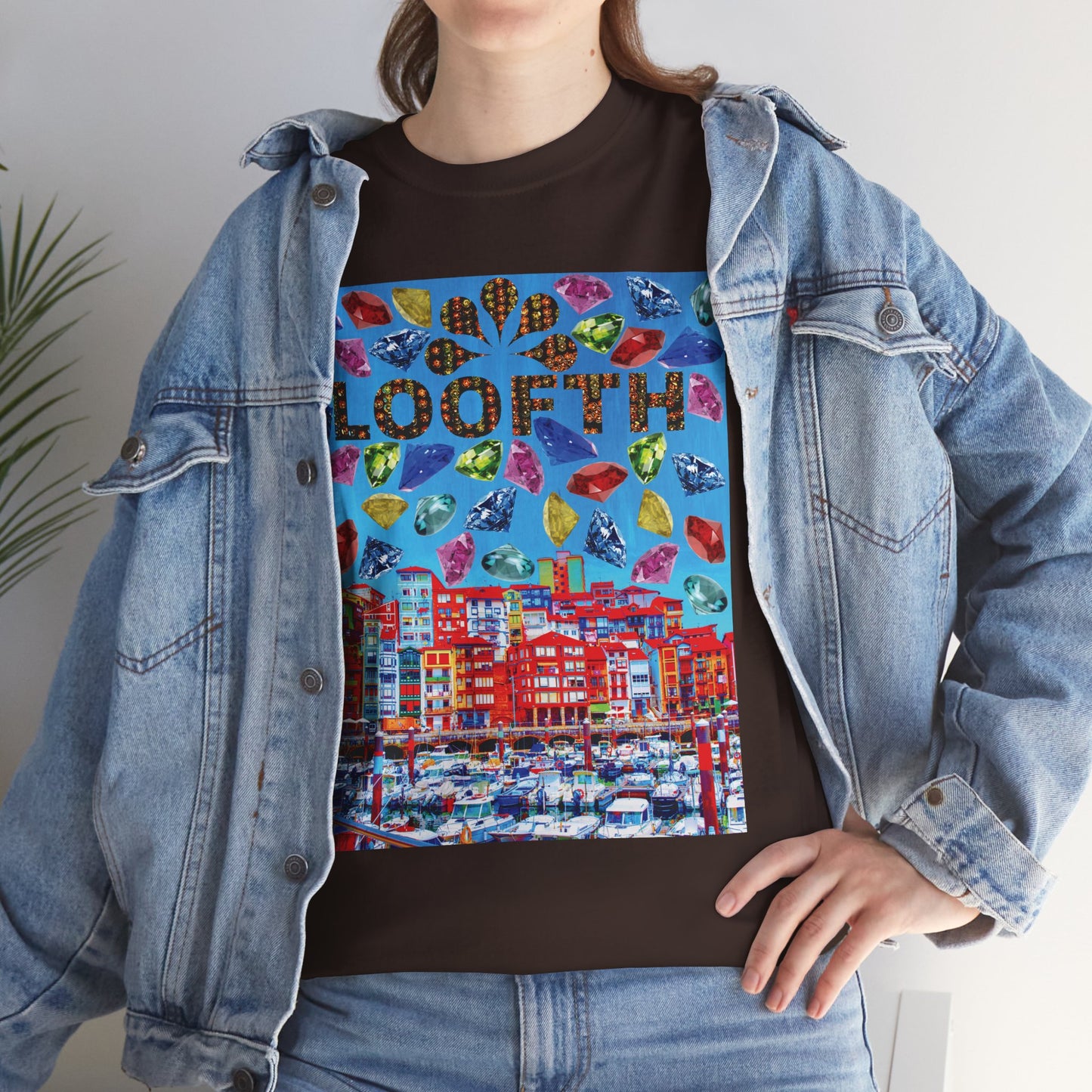 (F) Bijou Céleste Unisex Heavy Cotton Tee