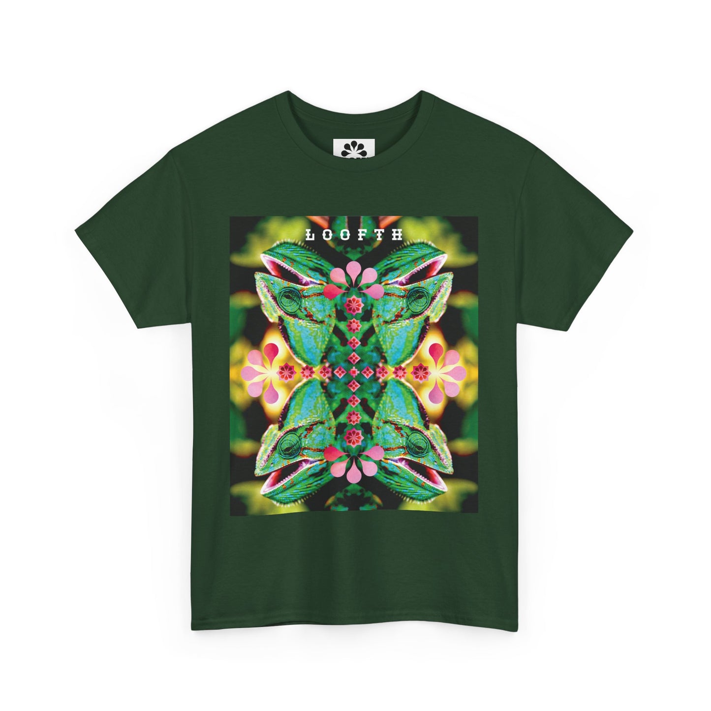 (F) Vert Chameleon Unisex Organic Combed Cotton Medium Fit T-shirt