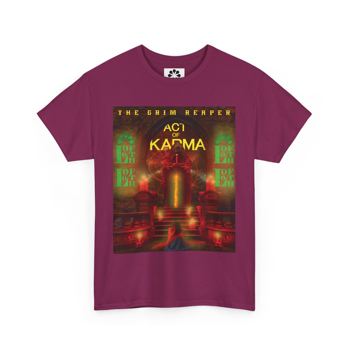 (M) Karma Rouge Unisex Heavy Cotton T-Shirt