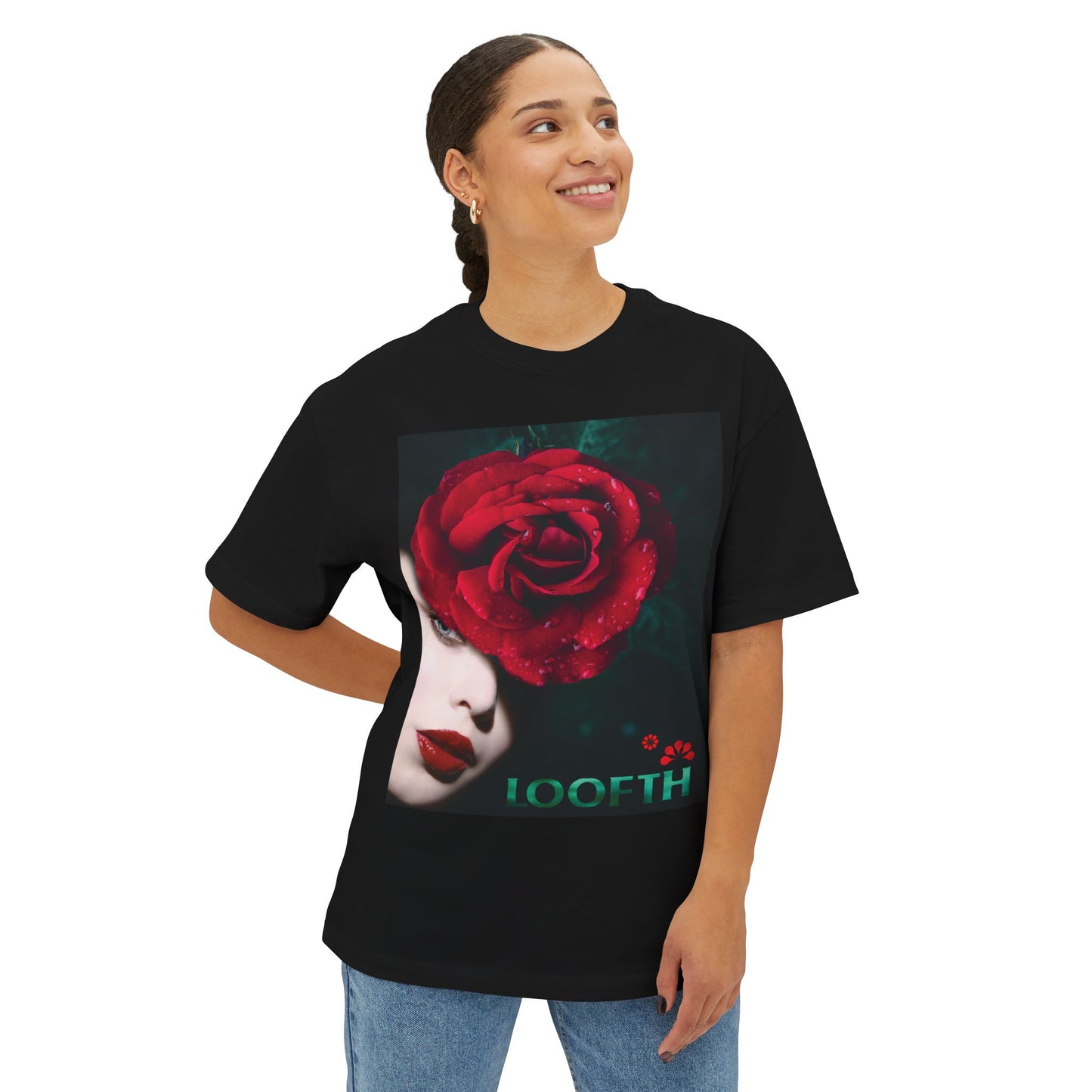 (F) Rosé de Mystique Unisex Oversized Boxy Tee