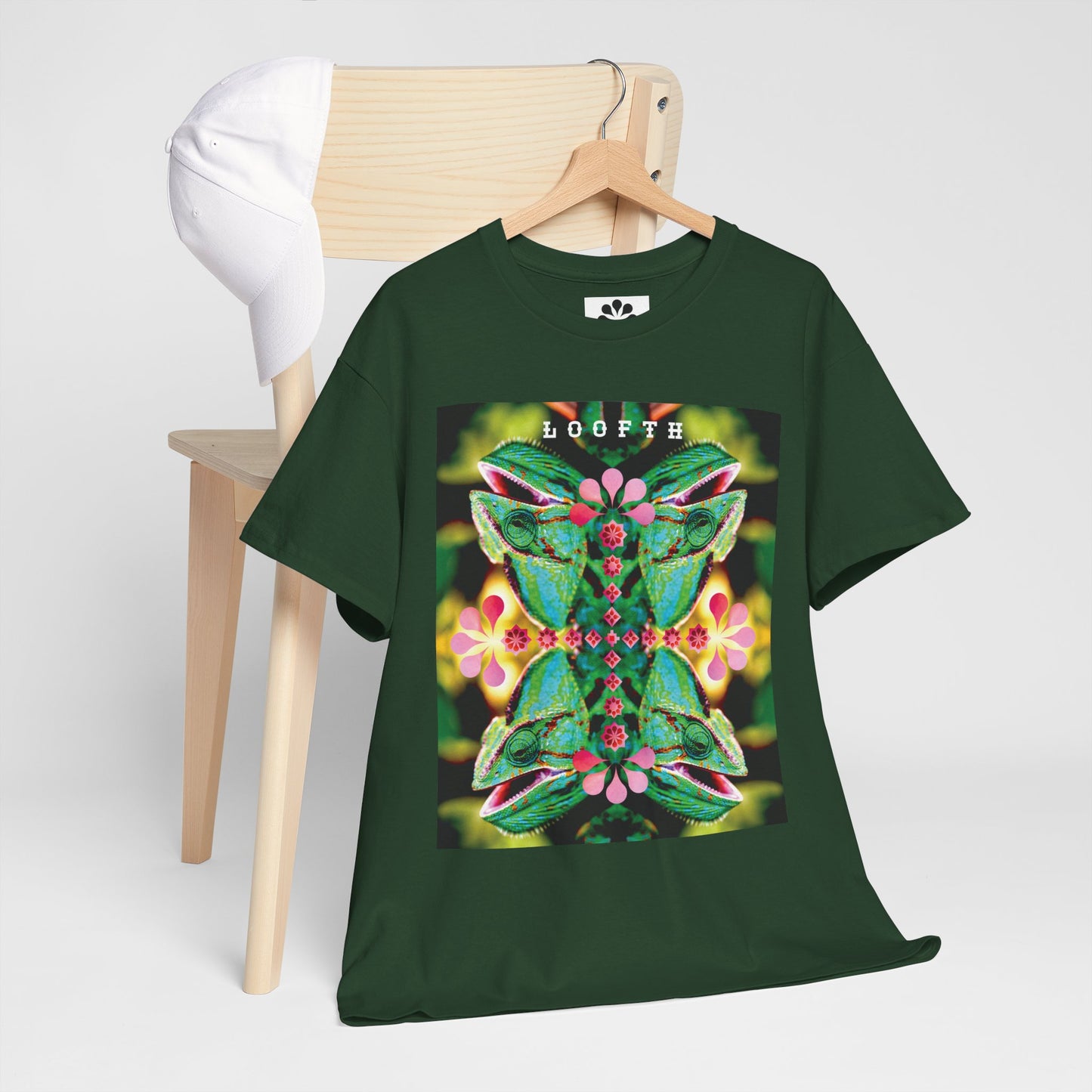 (F) Vert Chameleon Unisex Organic Combed Cotton Medium Fit T-shirt
