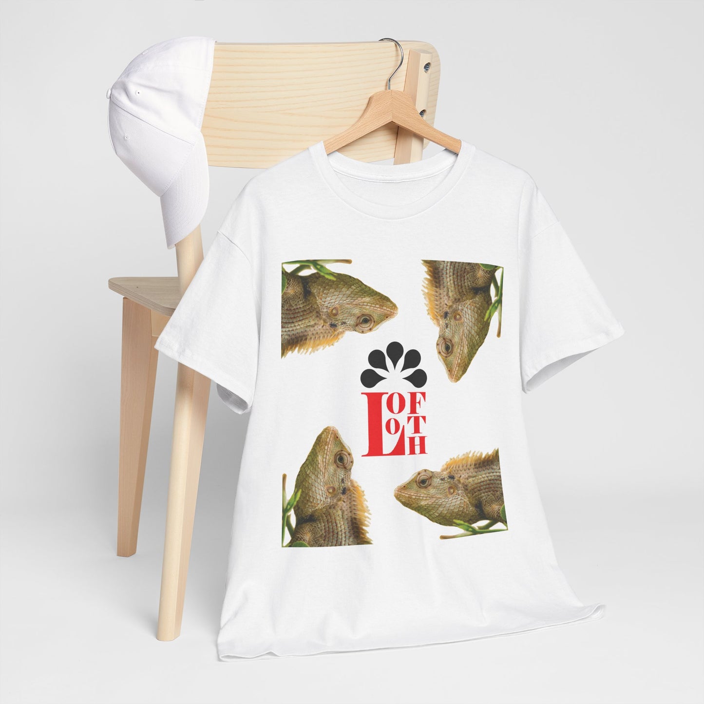 (M) Caméléon Flora Unisex Heavy Cotton Tee