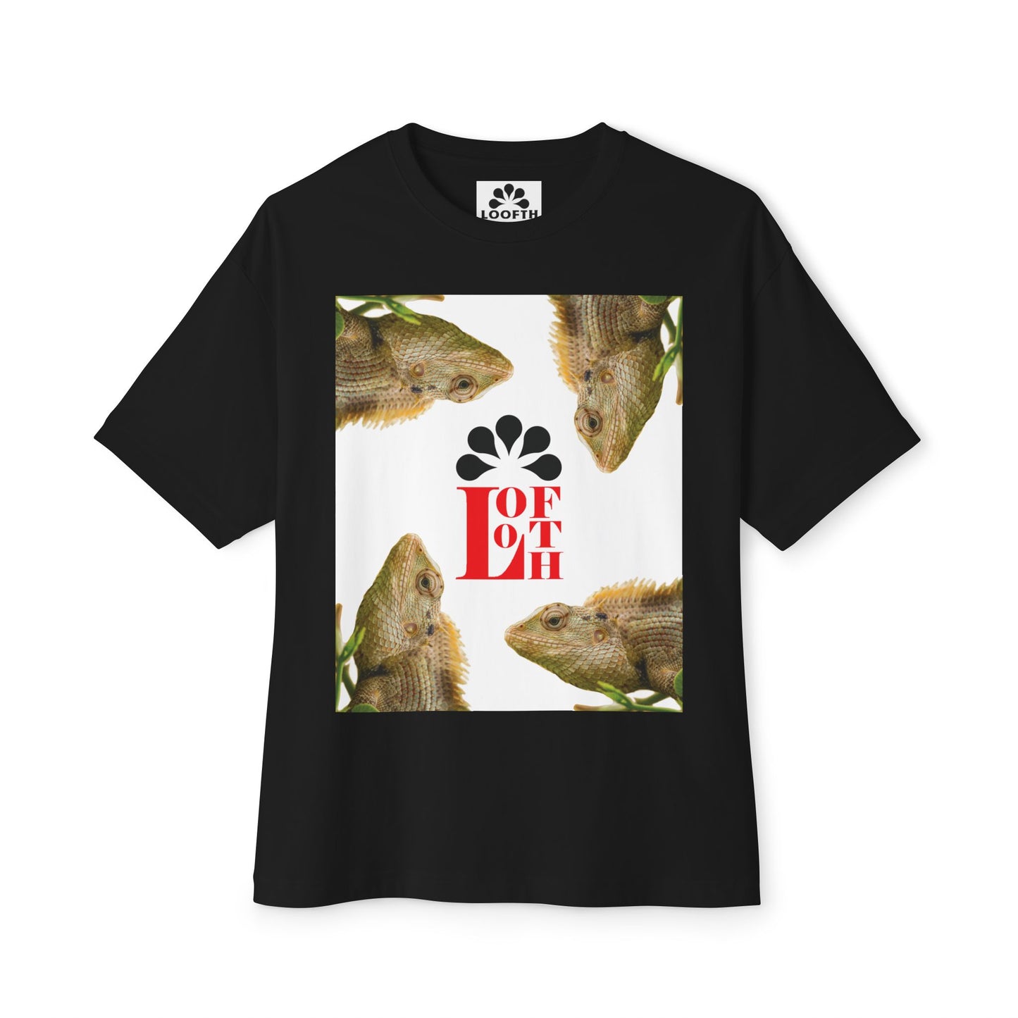 (M) Caméléon Flora Unisex Oversized Boxy Tee