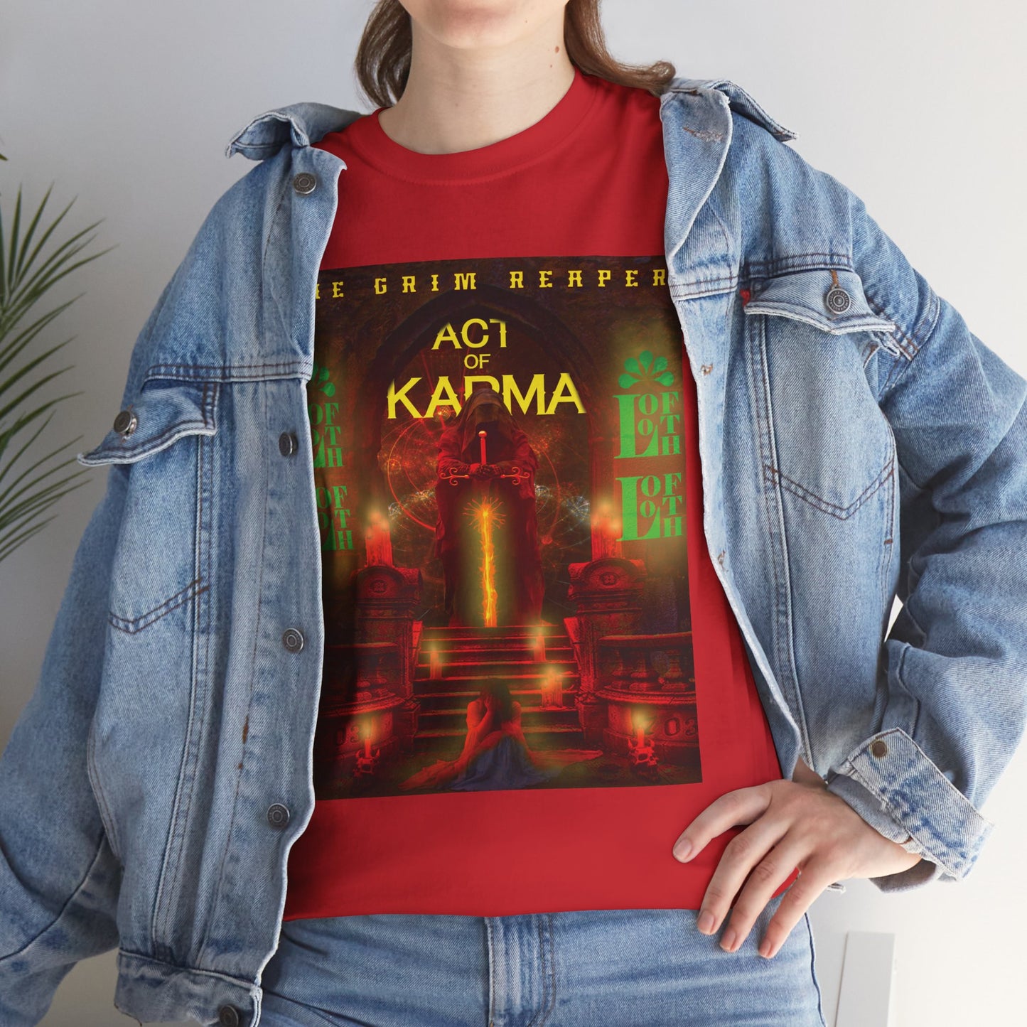 (F) Karma Rouge Heavy Cotton Tee