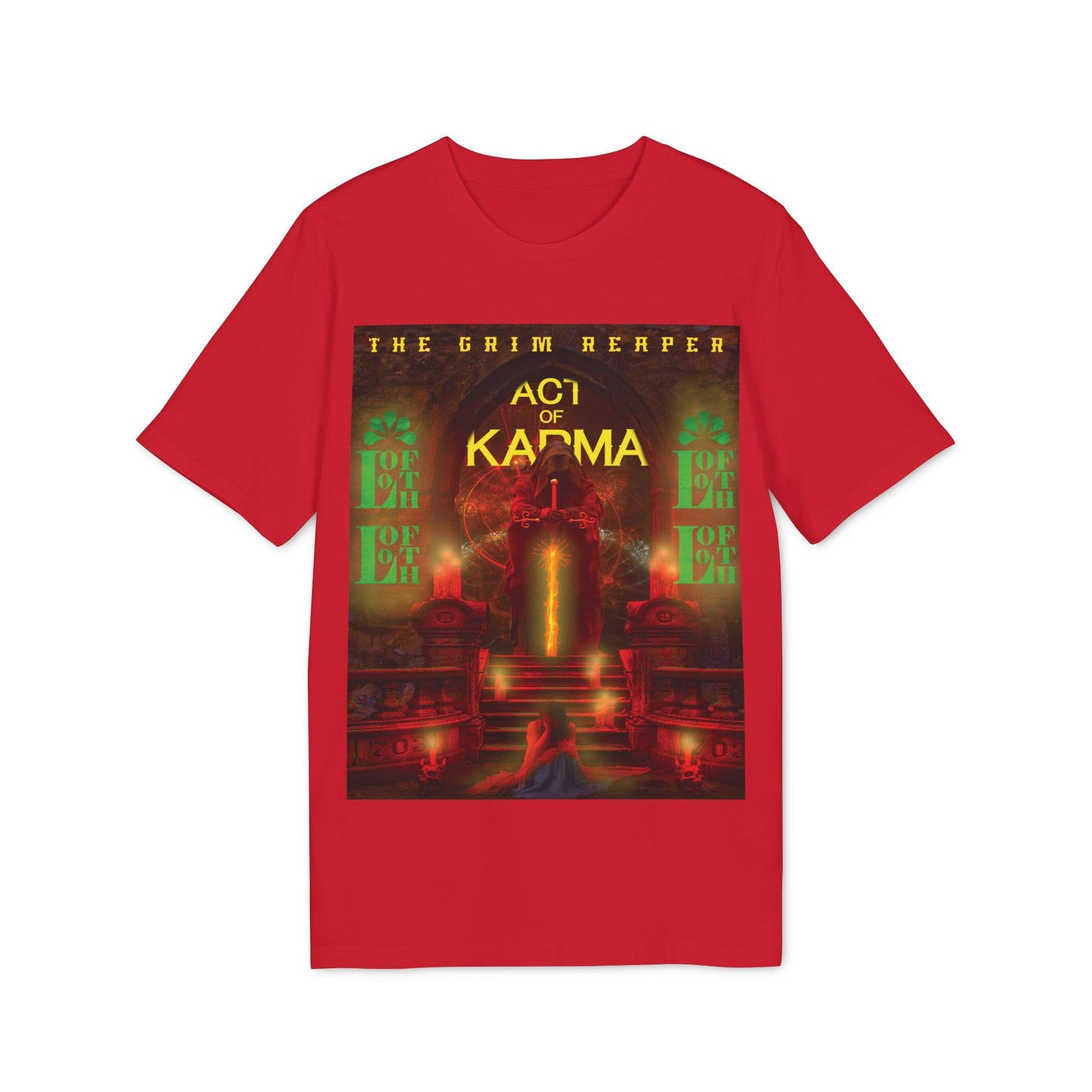 (F) Karma Rouge Unisex Organic Combed Cotton Medium Fit T-shirt
