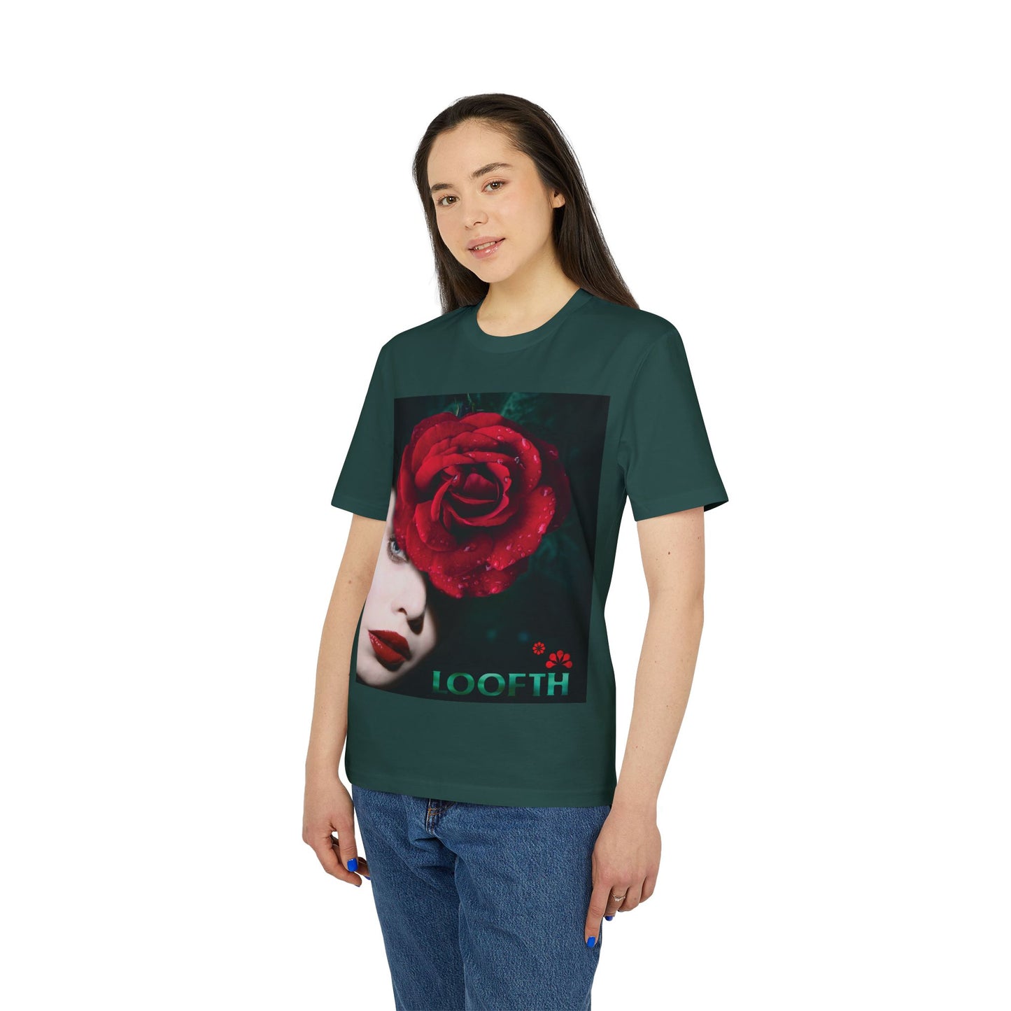 (F) Rosé de Mystique Unisex Organic Combed Cotton Medium Fit T-shirt