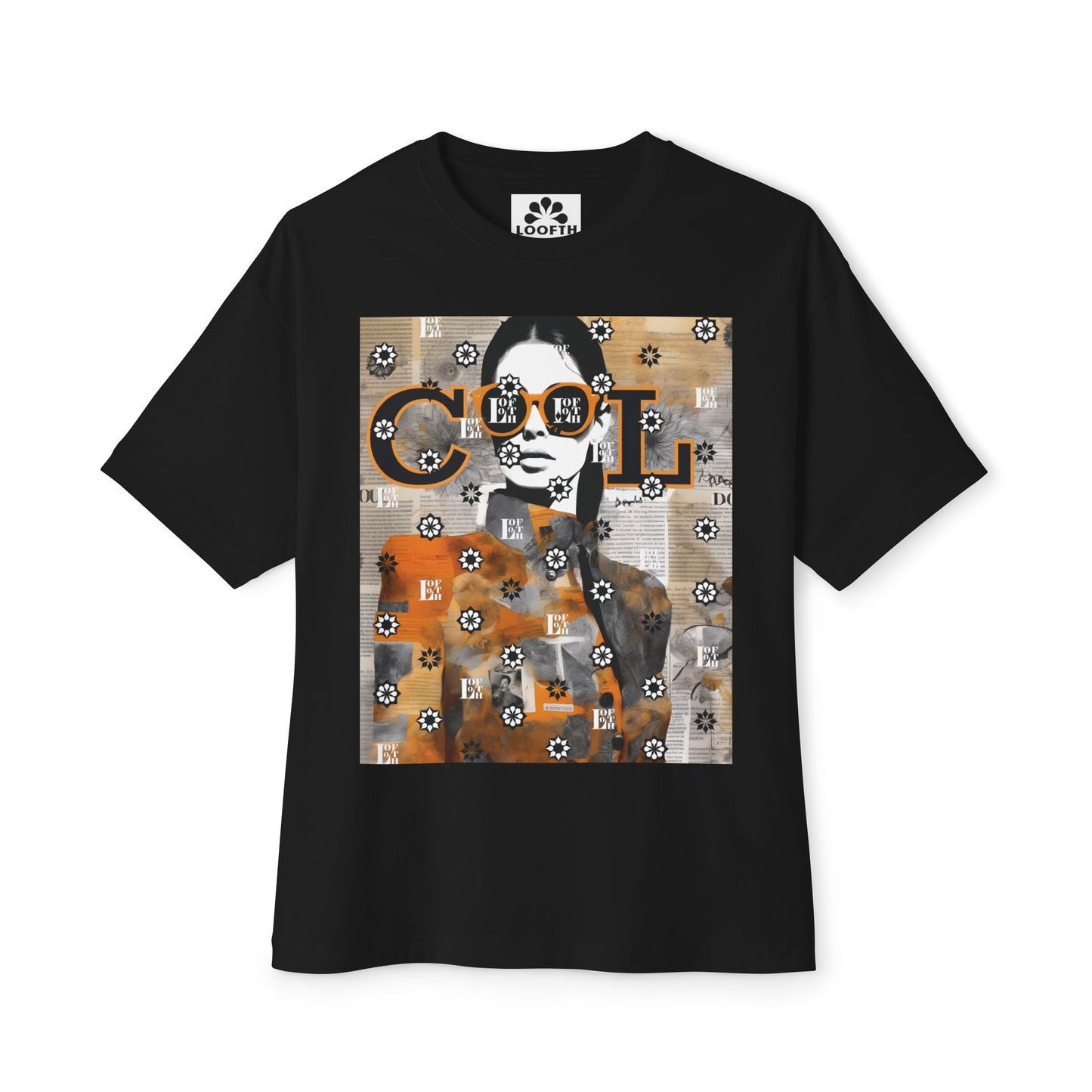 (F) Lunettes Chic Unisex Oversized Boxy Tee