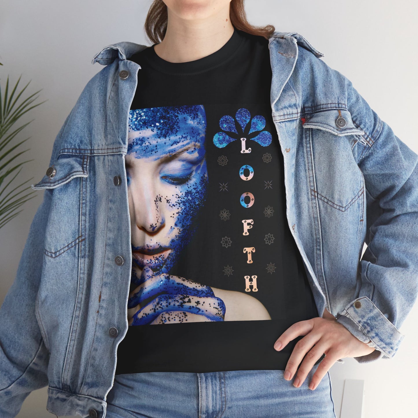 (F) Éclat Bleu Unisex Heavy Cotton Tee
