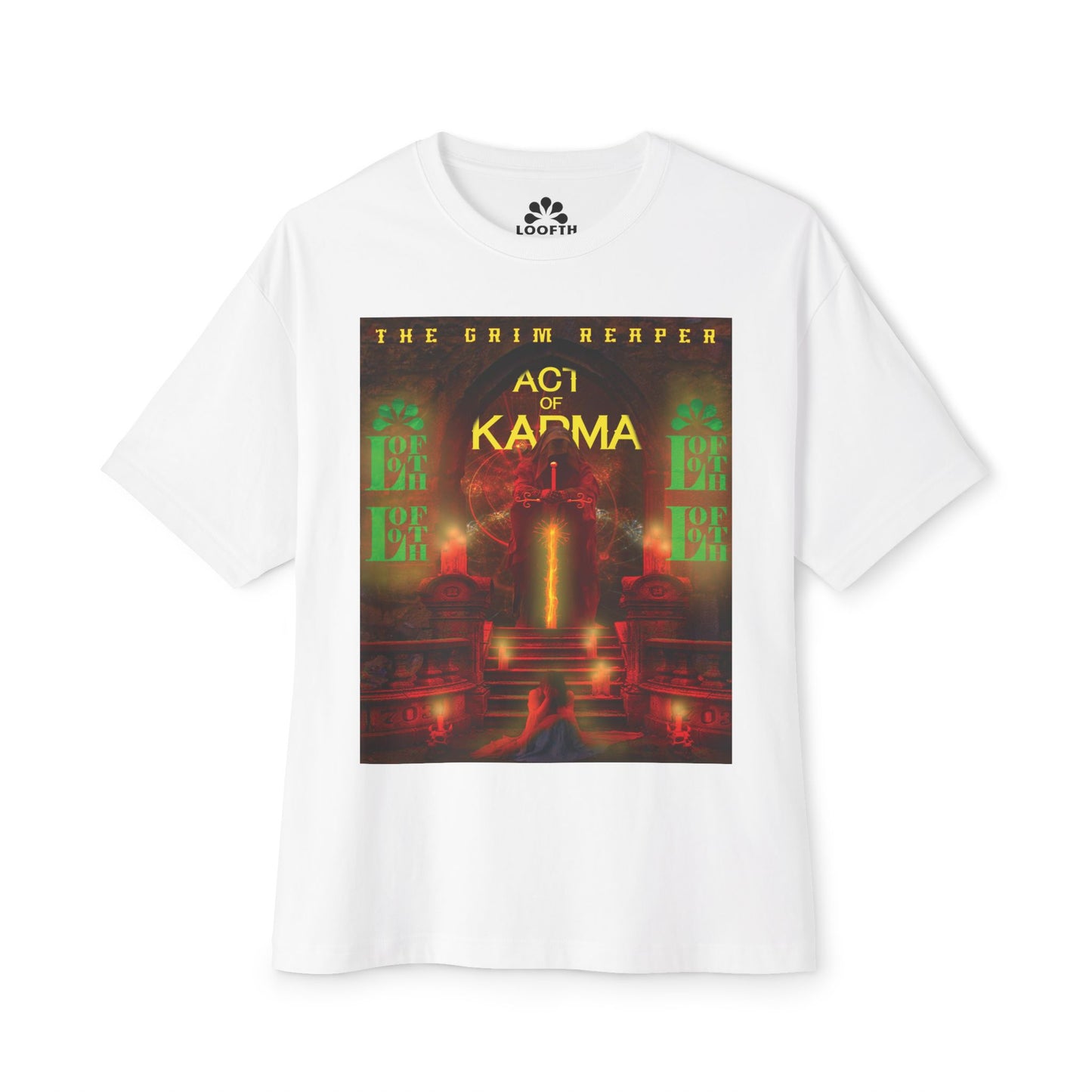 (M) Karma Rouge Unisex Oversized Boxy Tee