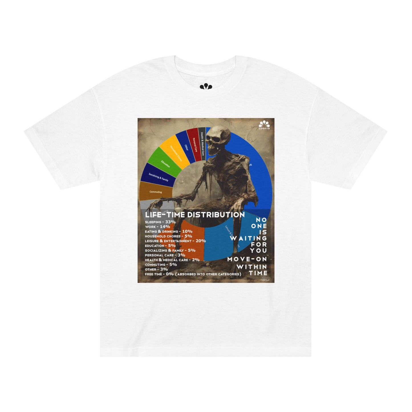 (F) Crâne Vivace Unisex Organic Combed Cotton Medium Fit T-shirt