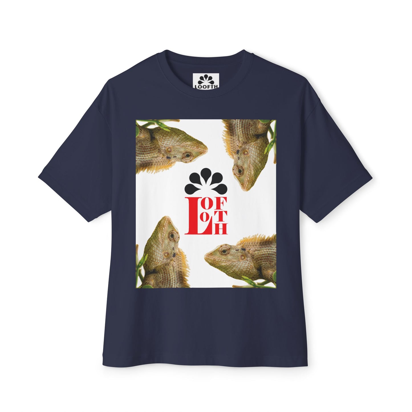 (M) Caméléon Flora Unisex Oversized Boxy Tee