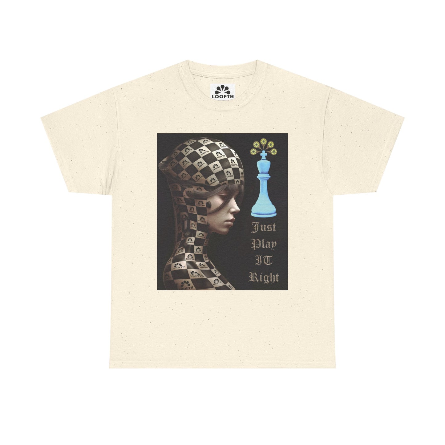 (F) Échiquier Élégant Unisex Heavy Cotton Tee